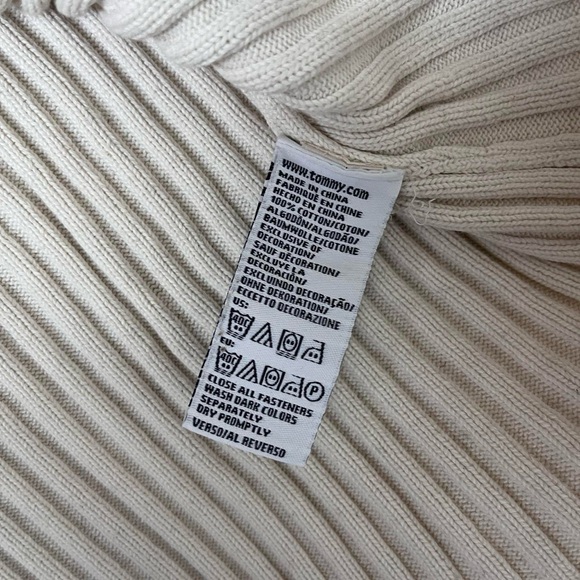 Tommy Hilfiger Cream Sweater with Black Stripe - Picture 8 of 8